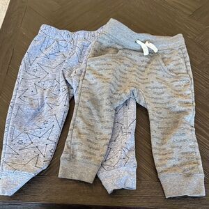 Cat and Jack Sweatpants, blue, grey, casual, cotton, toddler, fall, 3t